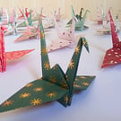 Origami Japanese Paper Bird Set E of 40 Handmade Christmas Decorations