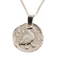 Goose Engraved Sterling Silver Coin Necklace - Image 10