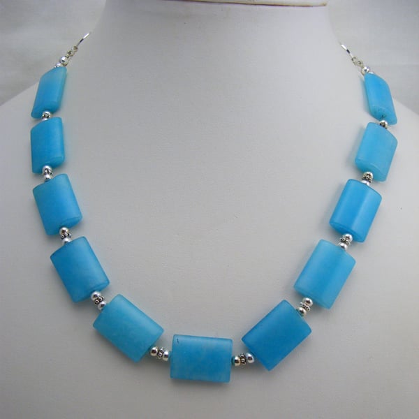 Turquoise Agate Gemstone Necklace