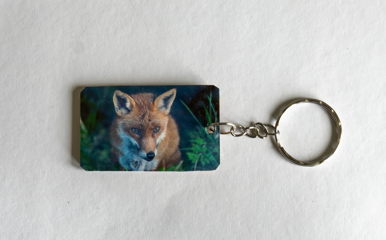 Fox Wooden Keyring