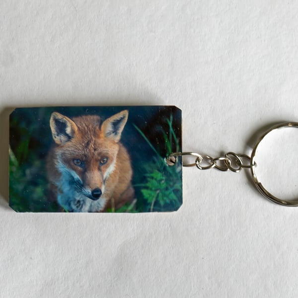 Fox Wooden Keyring