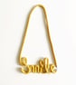 Hello word necklace - Statement mum cotton necklace, custom name necklace, gifts - Image 8