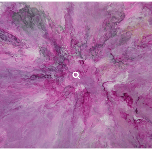 "Blushing Wonders" Original Handmade Acrylic Canvas Painting Home Wall Art 