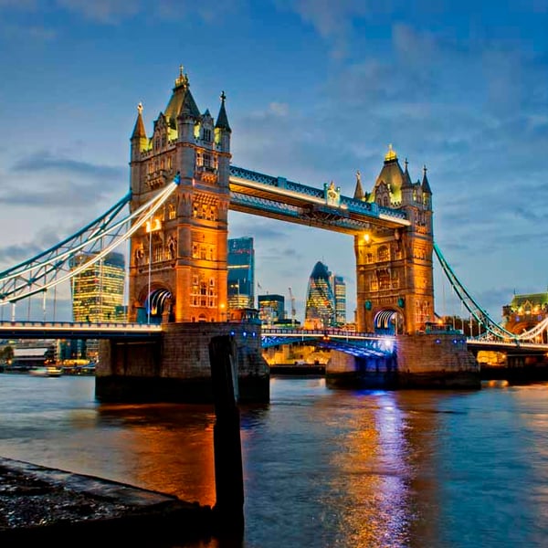 Tower Bridge River Thames London England Photograph Print