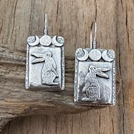 Moon Gazing Hare Earrings