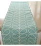 Two Table Runners 120cm x 47cm Duck Egg And Grey - Image 4