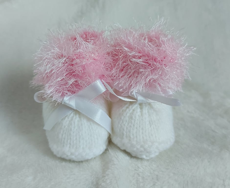 Baby Girls Booties size 0-3 months