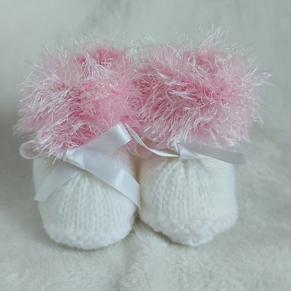 Baby Girls Booties size 0-3 months