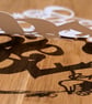 Large Bespoke Customised Personalised Handmade Name Papercut - Image 4