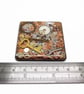 Handmade Steampunk Fridge Magnet, Resin Embedded Cogs and Keys - Image 7