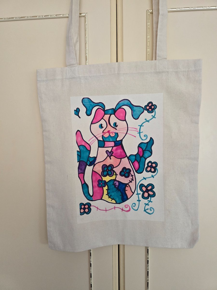 ARTKRAZIE Fairy Cat Tote Bag