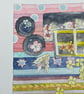 Embroidery shop original watercolour painting  - Image 4