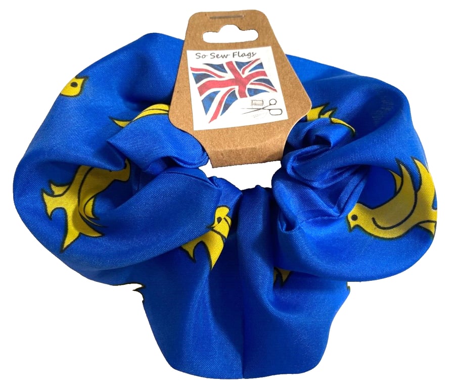Sussex Flag Hair Scrunchie Scrunchies Accessory Band Elastic