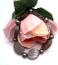 Black Grey Marbled Oval Stone and Gunmetal Spacer Men's Bracelet, Men's Bracelet - Image 3
