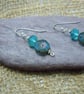 Sterling Silver earrings with Czech glass & crystal beads - Image 2