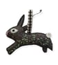 Hand Embroidered Felt Bunny Rabbit Easter Decoration - Image 4