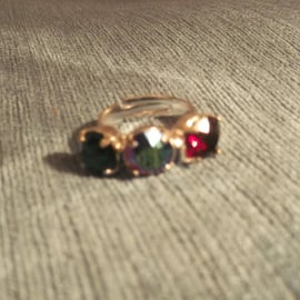 Adjustable Swarovski Crystal Ring