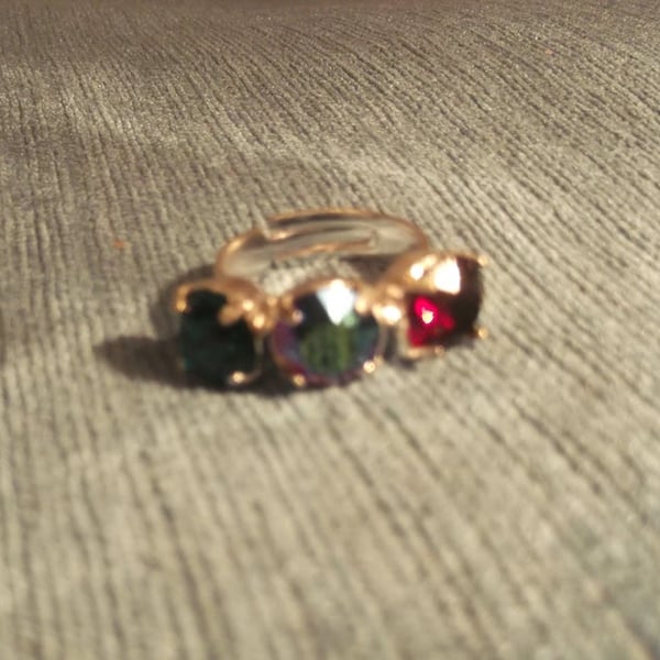 Adjustable Swarovski Crystal Ring