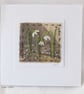 HAND EMBROIDERED SNOWDROP CARD CHRISTMAS WINTER - Image 1