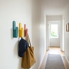 Modern Colourful Wall Hangers Set of 3 Minimalist Coat Hooks Playful Home décor