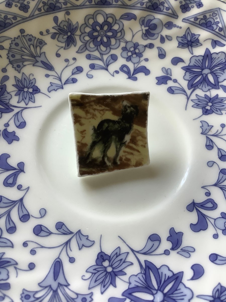 Handmade Pin Brooch, Dog Pin, Eco Friendly Gifts, One of a Kind.