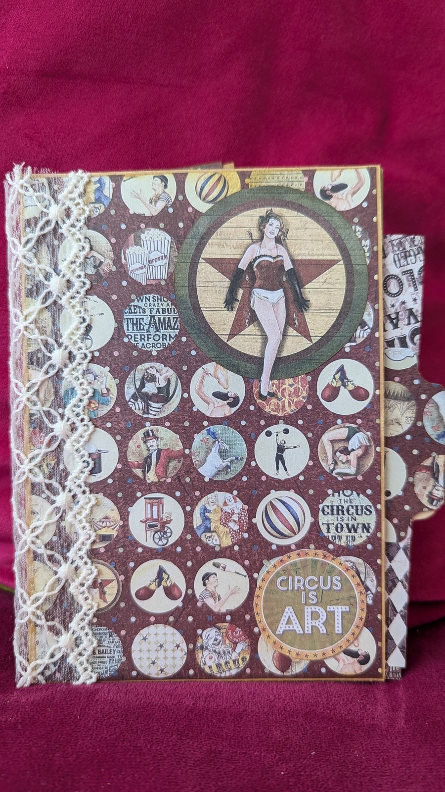 Circus Inspired Journal Notebook