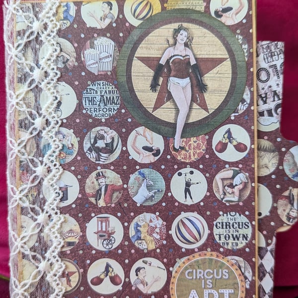 Circus Inspired Journal Notebook