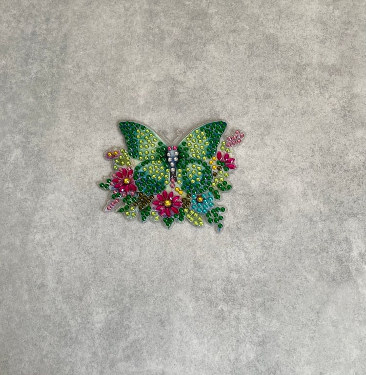 Hand Made Diamond Art Butterfly Acrylic Fridge Magnet 005