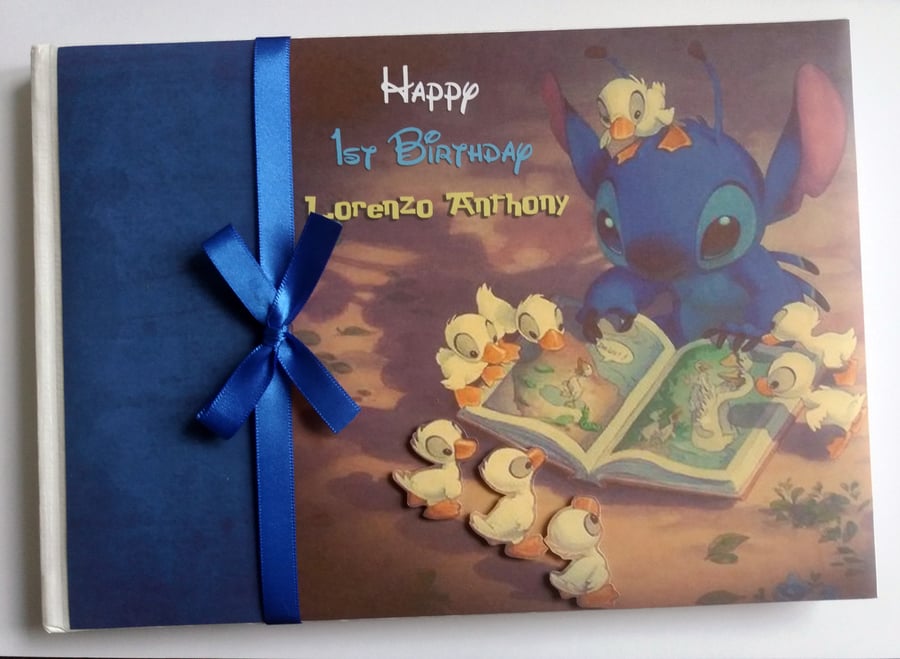Personalised Lilo and Stitch Birthday Guest Book