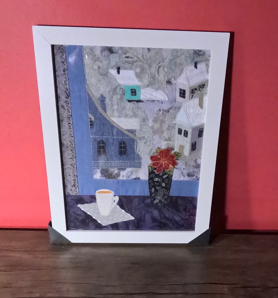 Patchwork painting "Winter"