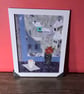 Patchwork painting "Winter" - Image 1