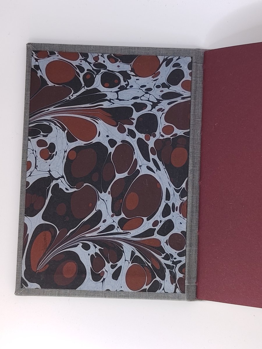 Handcrafted A6 notebook with recycled paper