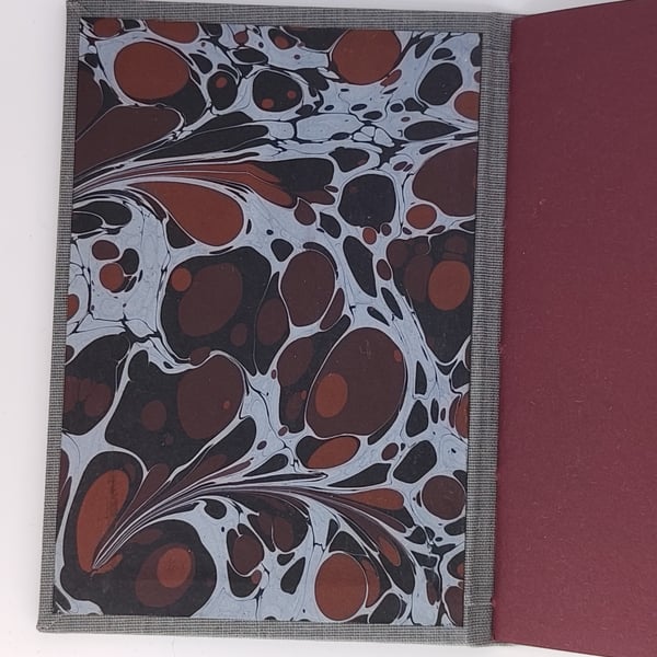 Handcrafted A6 notebook with recycled paper