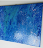 "Oceanic Bliss 2 " Original Handmade Abstract Acrylic Painting - Image 3
