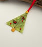 Robins Christmas Tree Decoration with Yellow Star - Image 2