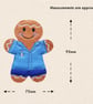 Nurse Gingerbread Decoration - Embroidered Healthcare Character - Image 6