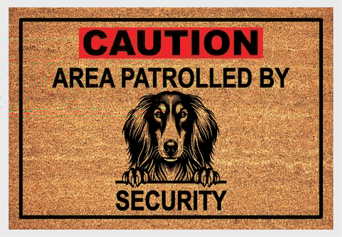 Saluki Security Door Mat - Saluki Welcome Mat - 3 Sizes