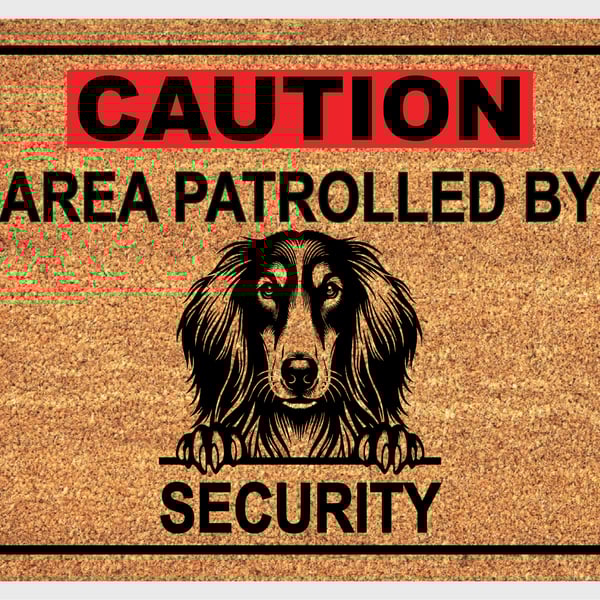 Saluki Security Door Mat - Saluki Welcome Mat - 3 Sizes