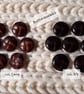7 8" 22.4mm 36L Vintage Italian imitation leather Buttons in 2 great colours
