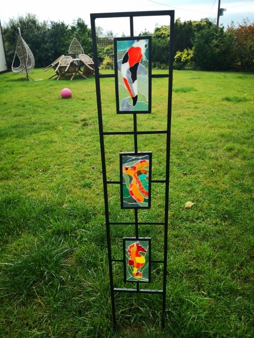 glass mosaic feature