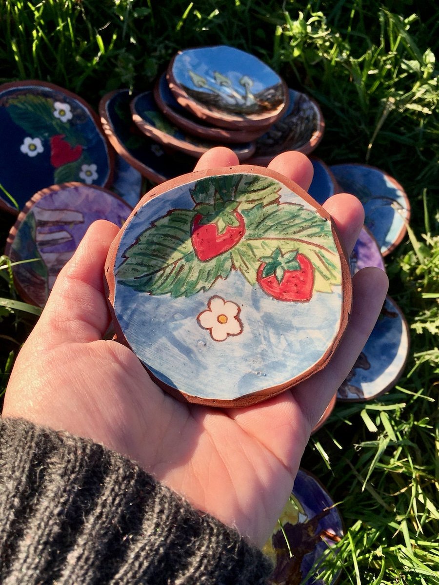 Strawberry Palm Dish