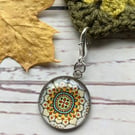 Stitch markers for crochet & knitting Autumn mandala