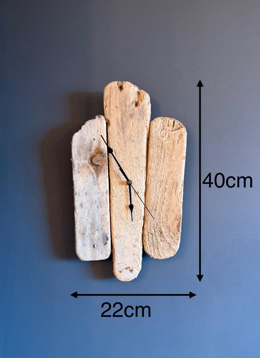 Handmade Driftwood Wall Clock