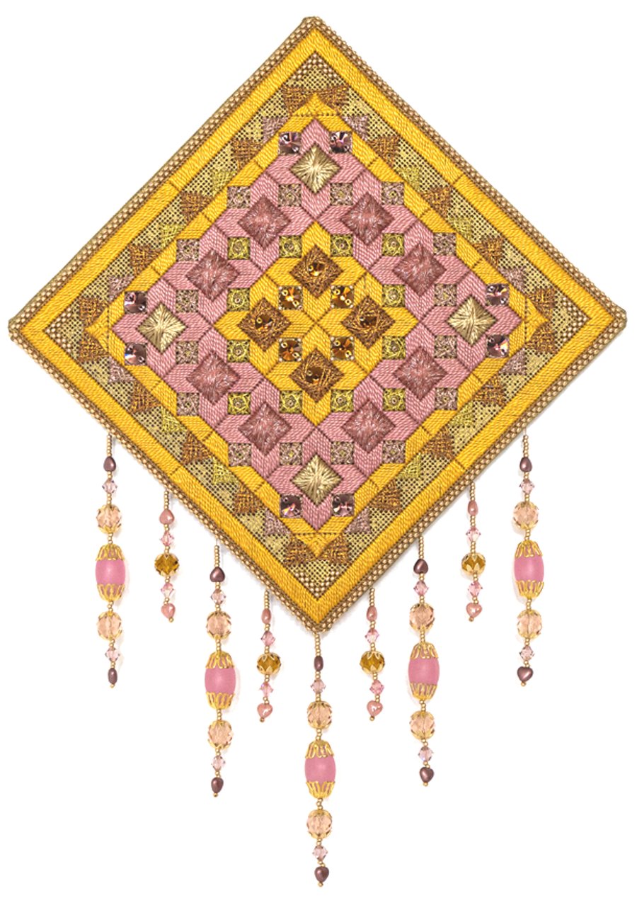 KIT - PINK CHAMPAIGNE A Creative canvas work embroidery