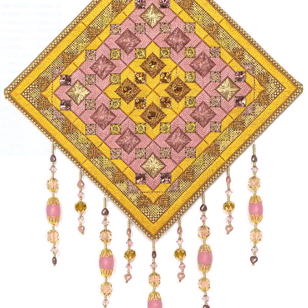 KIT - PINK CHAMPAIGNE A Creative canvas work embroidery