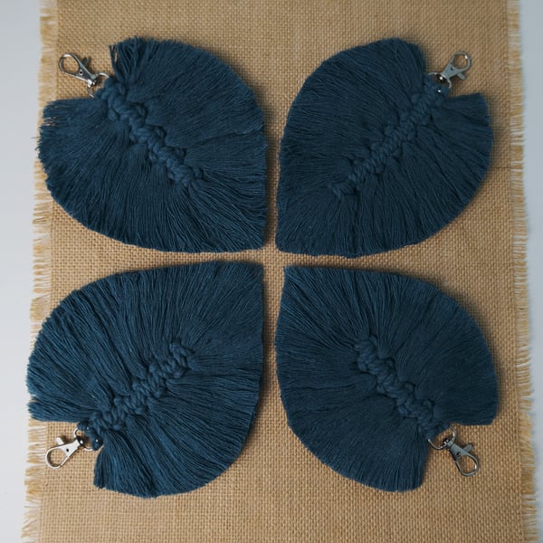 Macramé Leaf Bag Accessory 