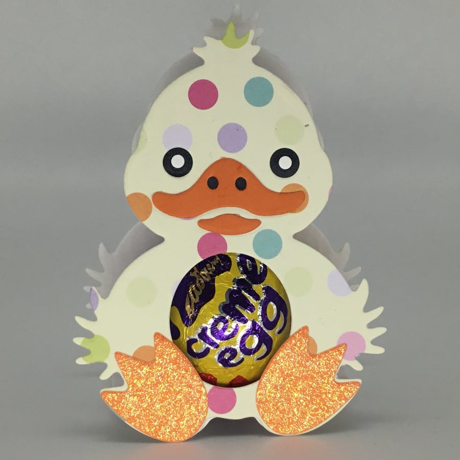 3D Easter card chocolate egg holder 