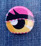 Vintage Comic Badge – Yellow Eye - Image 1