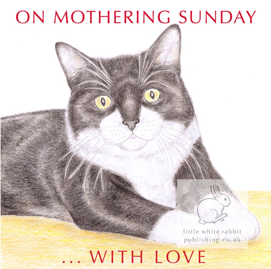 MIittens the Cat - Mother's Day Card