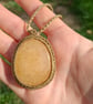 Orange Calcite Macrame Pendant  - Image 2